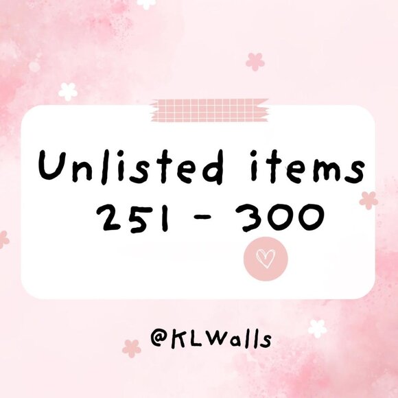 Unlisted items 251 - 300 for live show - Picture 1 of 1